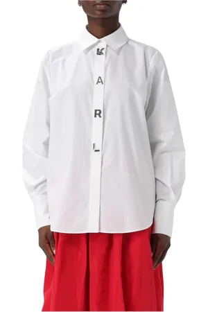Karl Lagerfeld Dames, Blouses & Shirts, Wit, Maat: M