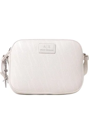 Armani Exchange Dames, Tassen, Wit, Maat: ONE Size Leer