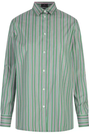 Etro Dames, Blouses & Shirts, Groen, Maat: M Katoen