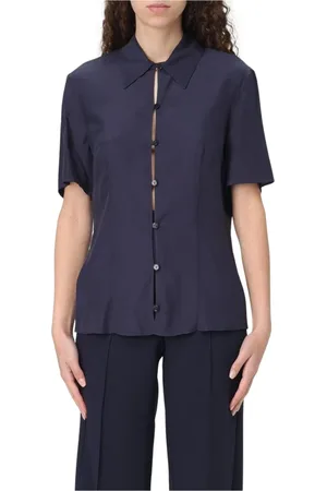 Patrizia Pepe Dames, Blouses & Shirts, Blauw, Maat: M