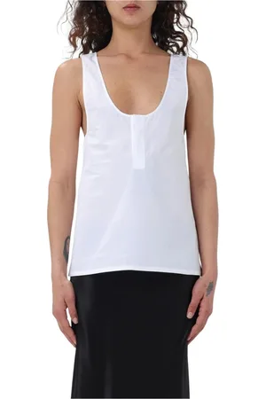 Saint Laurent Dames, Tops, Wit, Maat: S Katoen