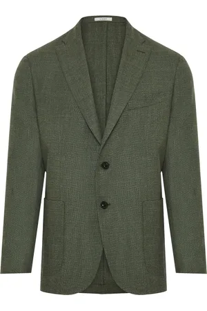 Boglioli Heren, Jassen, Groen, Maat: 3XL Wol