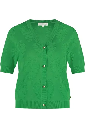 Fabienne Chapot Dames, Truien, Groen, Maat: XS