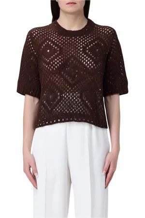 Twin-Set Dames, Truien, Bruin, Maat: XS