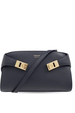 Salvatore Ferragamo Dames, Tassen, Blauw, Maat: ONE Size Leer