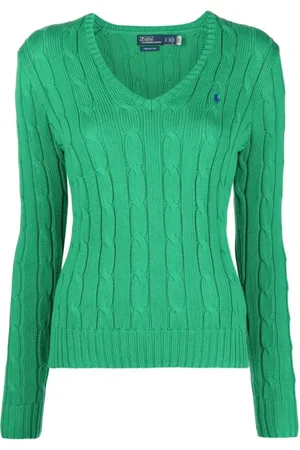 Ralph Lauren Dames, Truien, Groen, Maat: M Katoen