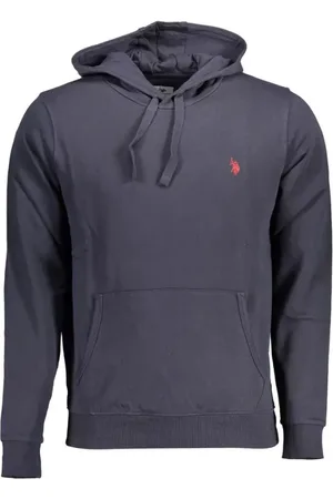 U.S. Polo Assn. Heren, Sweatshirts & Hoodies, Blauw, Maat: L Katoen