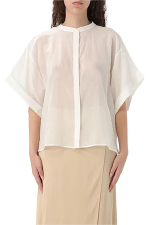 Dondup Dames, Blouses & Shirts, Wit, Maat: M