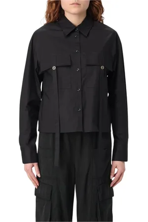 Twin-Set Dames, Blouses & Shirts, Zwart, Maat: S Katoen