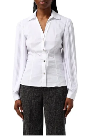 Liu Jo Dames, Blouses & Shirts, Wit, Maat: L Katoen