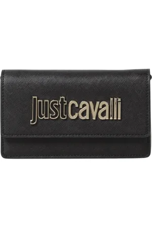 Roberto Cavalli Dames, Tassen, Zwart, Maat: ONE Size Leer