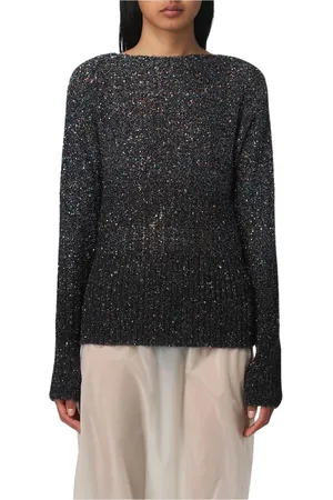 Maison Margiela Dames, Truien, Blauw, Maat: M Viscose