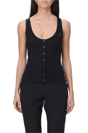Pinko Dames, Tops, Zwart, Maat: XS Viscose