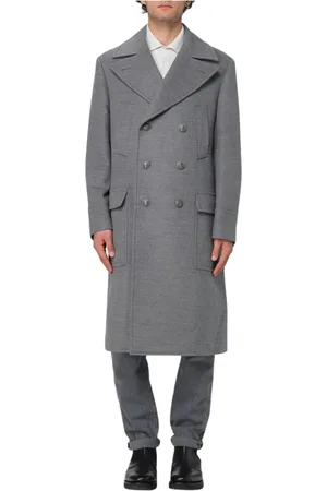 Brunello Cucinelli Heren, Mantels, Grijs, Maat: XL Wol