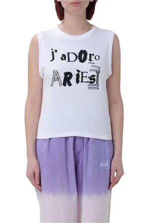 ARIES Dames, Tops, Wit, Maat: M Katoen