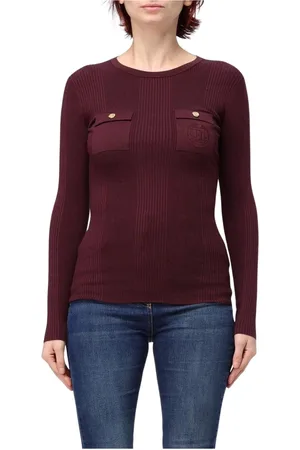 Elisabetta Franchi Dames, Truien, Rood, Maat: M Viscose