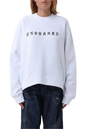 Dsquared2 Dames, Sweatshirts & Hoodies, Wit, Maat: S Katoen