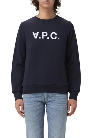 A.P.C. Dames, Sweatshirts & Hoodies, Blauw, Maat: XS Katoen