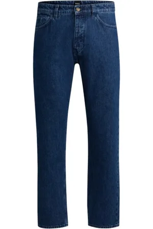 HUGO BOSS Heren, Jeans, Blauw, Maat: W30 L32 Katoen