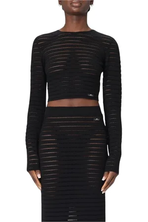 Elisabetta Franchi Dames, Truien, Zwart, Maat: M