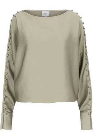 Dante 6 Dames, Blouses & Shirts, Groen, Maat: L Satijn