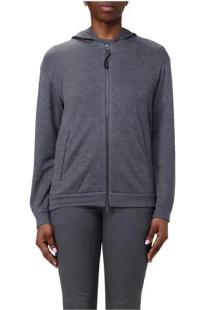 Brunello Cucinelli Dames, Sweatshirts & Hoodies, Grijs, Maat: XL