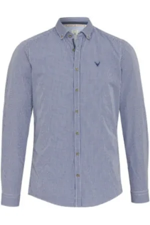 Hatico Heren, Overhemden, Blauw, Maat: S