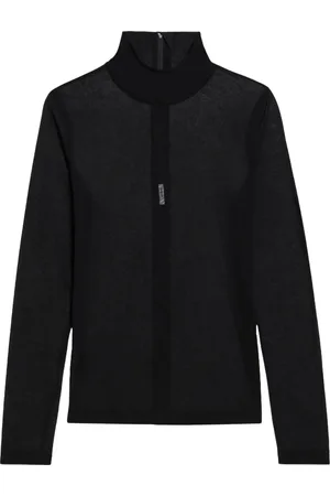 Helmut Lang Dames, Tops, Zwart, Maat: S Katoen