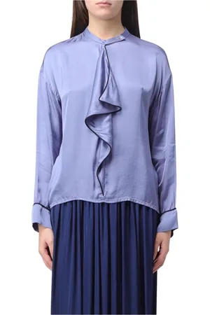 Alessia Santi Dames, Blouses & Shirts, Blauw, Maat: XS Zijde
