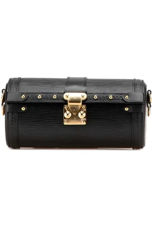 LOUIS VUITTON Dames, Pre-owned, Zwart, Maat: ONE Size Leer