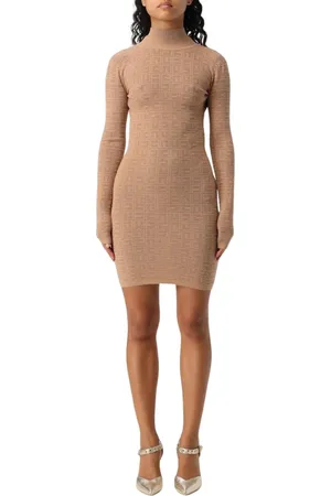 Elisabetta Franchi Dames, Jurken, Bruin, Maat: L
