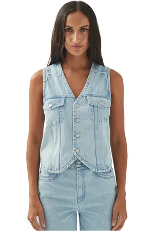 ALOHAS Dames, Tops, Blauw, Maat: M Denim