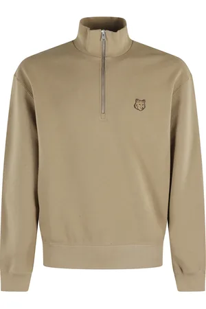 Maison Kitsuné Heren, Sweatshirts & Hoodies, Groen, Maat: S Katoen