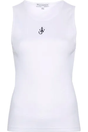 J.W.Anderson Dames, Tops, Wit, Maat: M Katoen