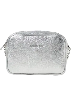 Patrizia Pepe Dames, Tassen, Grijs, Maat: ONE Size Leer