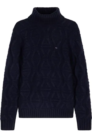 Eden Park Heren, Truien, Blauw, Maat: L Wol