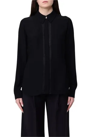 Elisabetta Franchi Dames, Blouses & Shirts, Zwart, Maat: S Zijde