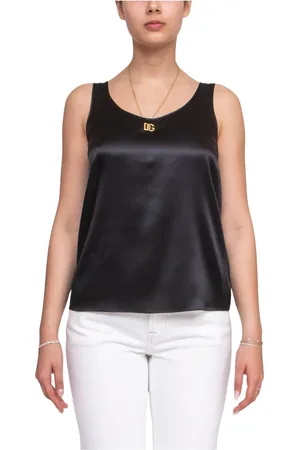 Dolce & Gabbana Dames, Tops, Zwart, Maat: S