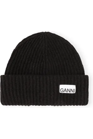 Ganni Dames, Accessoires, Zwart, Maat: ONE Size Wol