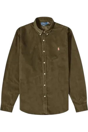 Ralph Lauren Heren, Overhemden, Groen, Maat: 2XL Corduroy
