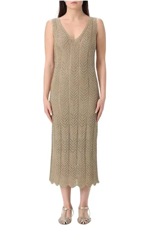 Twin-Set Dames, Jurken, Geel, Maat: XS
