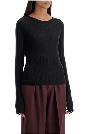 Lanvin Dames, Truien, Zwart, Maat: M Wol