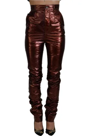 Dolce & Gabbana Dames, Broeken, Bruin, Maat: XS Denim
