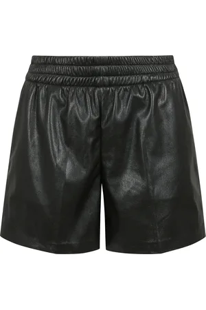 ANINE BING Dames, Korte broeken, Zwart, Maat: M Leer