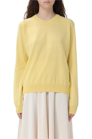 Jil Sander Dames, Truien, Geel, Maat: M Katoen