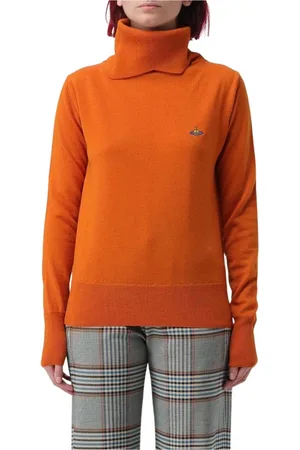 Vivienne Westwood Dames, Truien, Oranje, Maat: L Wol