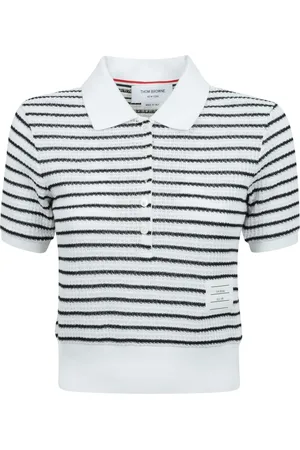 Thom Browne Dames, Truien, Wit, Maat: 3XS Katoen