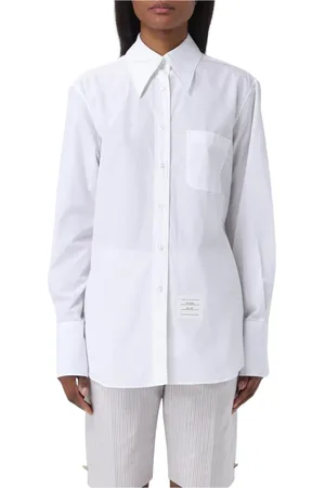 Thom Browne Dames, Blouses & Shirts, Wit, Maat: XS Katoen