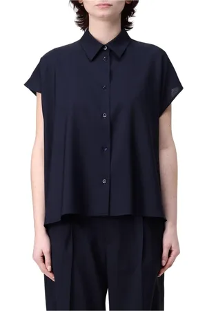 PT Torino Dames, Blouses & Shirts, Blauw, Maat: XS