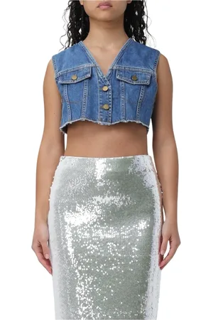 Serafini Dames, Jassen, Blauw, Maat: S Denim
